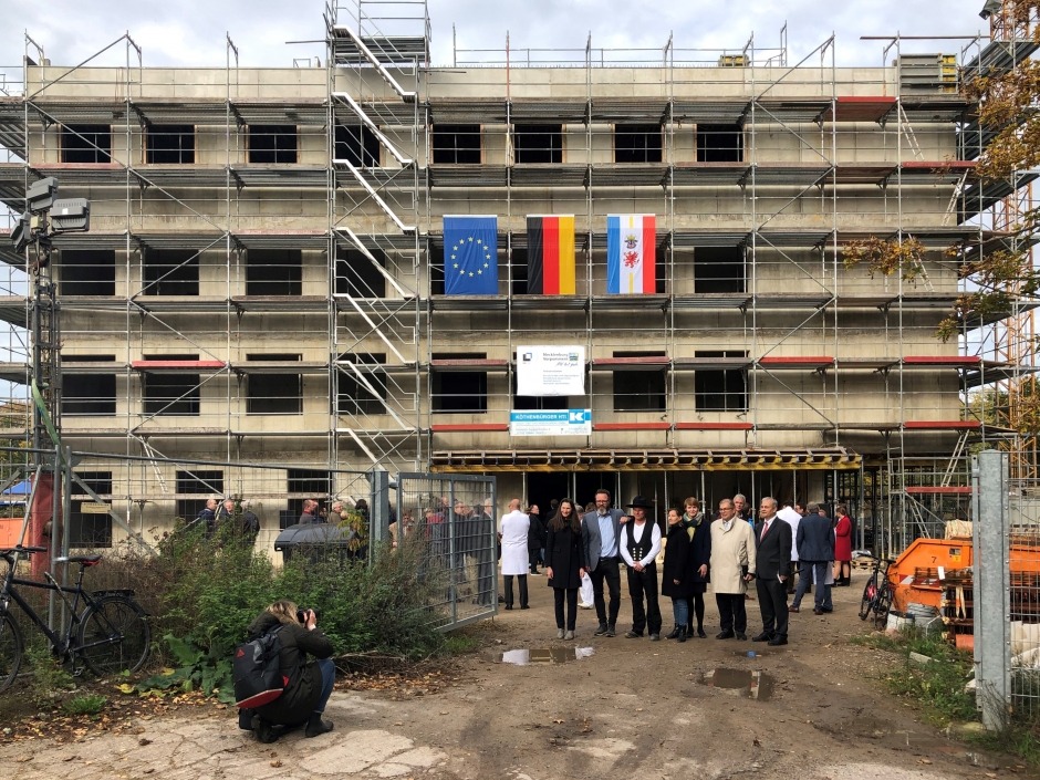 Richtfest am Neubau des Biomedicums am 14. Oktober 2019