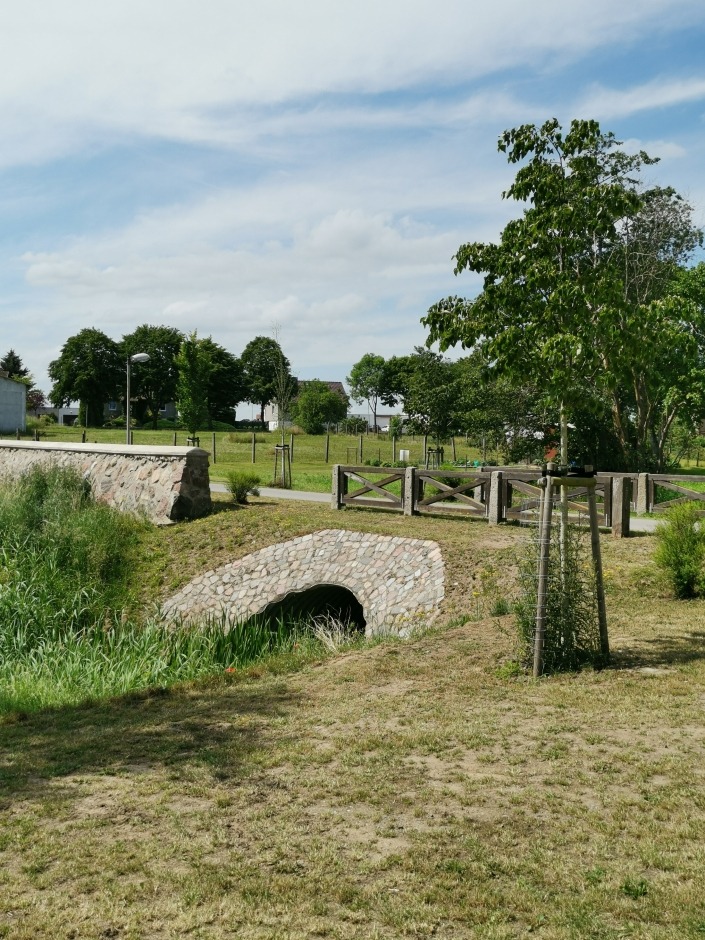 Neubau der Dorf- und Schlossbrücke Ranzin über die Swinow